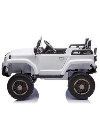 24V Two-seater Kids Ride On Car W/Parents Remote Control, Licensed Toyota LC250,110w Motors, With Shovel, Three-point Seat Belt, Slow Start, Speed adjustment, Bluetooth, Music for Kids Aged 3+.