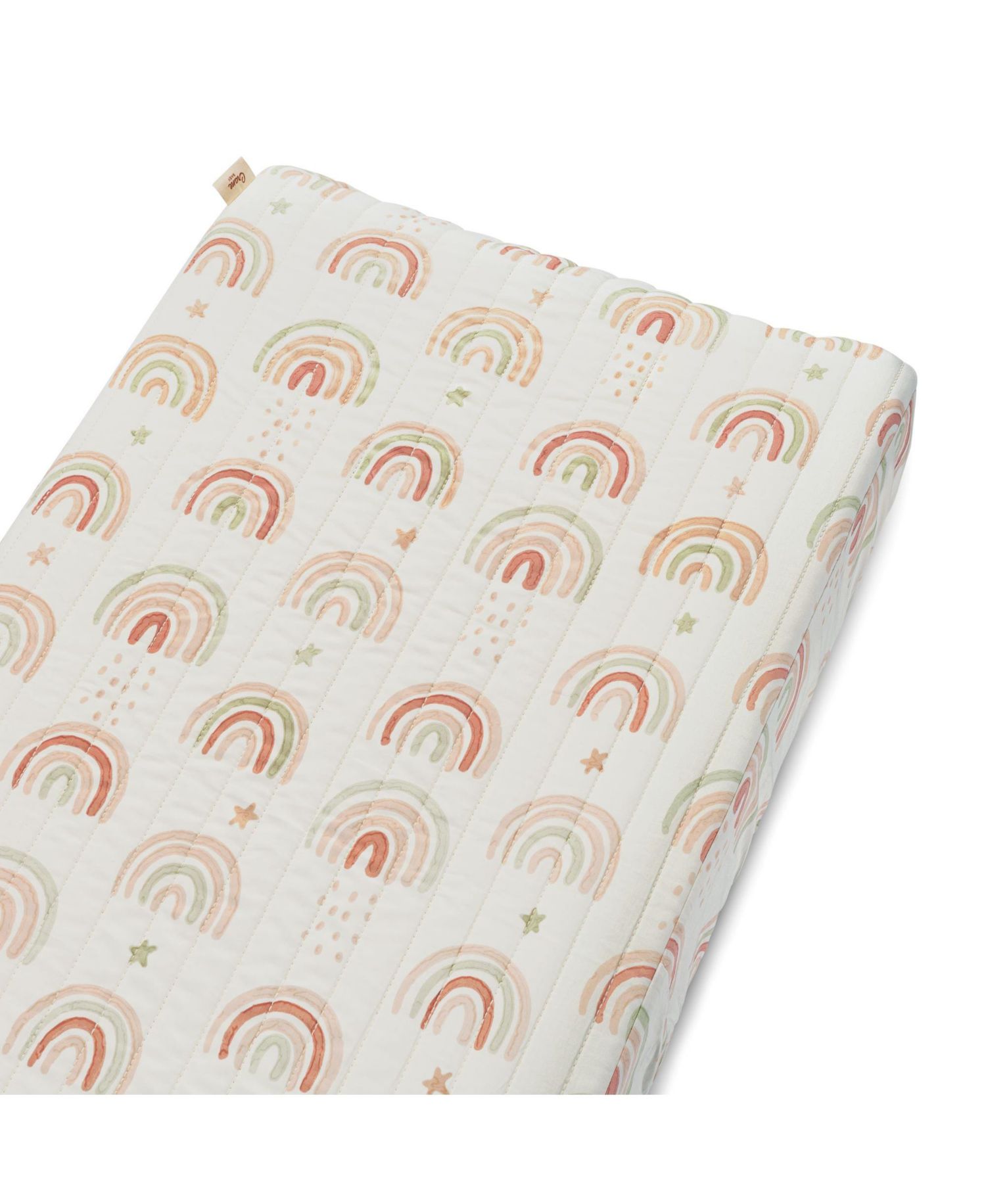 Infants Parker Quilted Rainbow Change Pad Cover