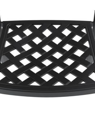 (Cushions In Random Colors)5-Piece Set Of Cast Aluminum Patio Furniture With Cushions