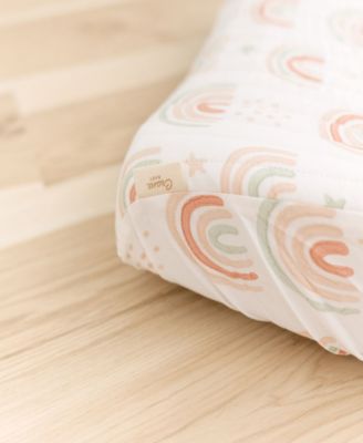 Infants Parker Quilted Rainbow Change Pad Cover