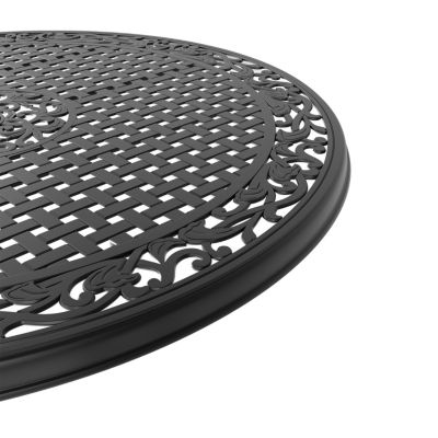 (Cushions In Random Colors)7-Piece Set Of Cast Aluminum Patio Furniture With Cushions