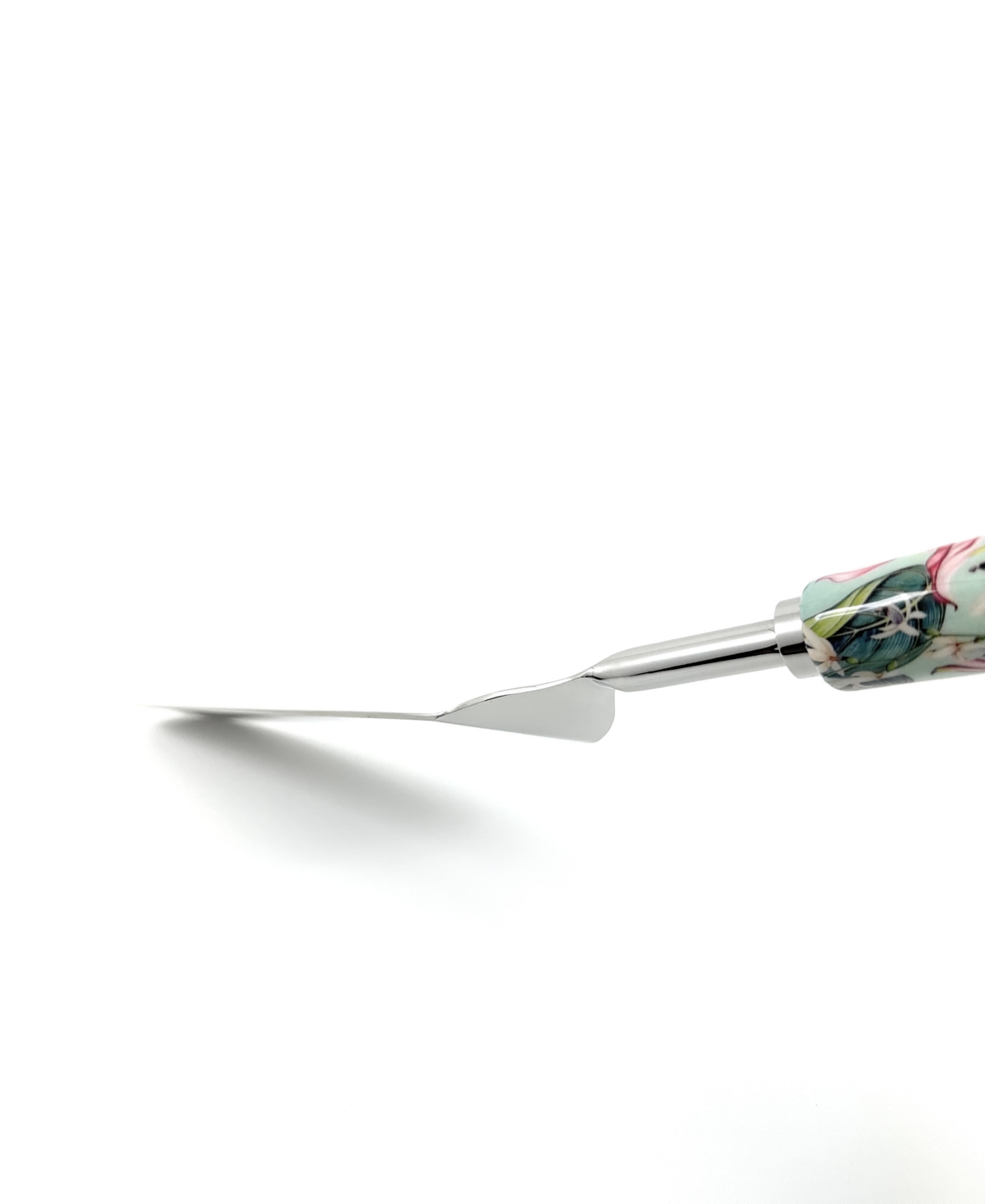 Vibhsa Floral 2-pc. Cake Serving Set, For 2 In Silver And Multi Color Finish