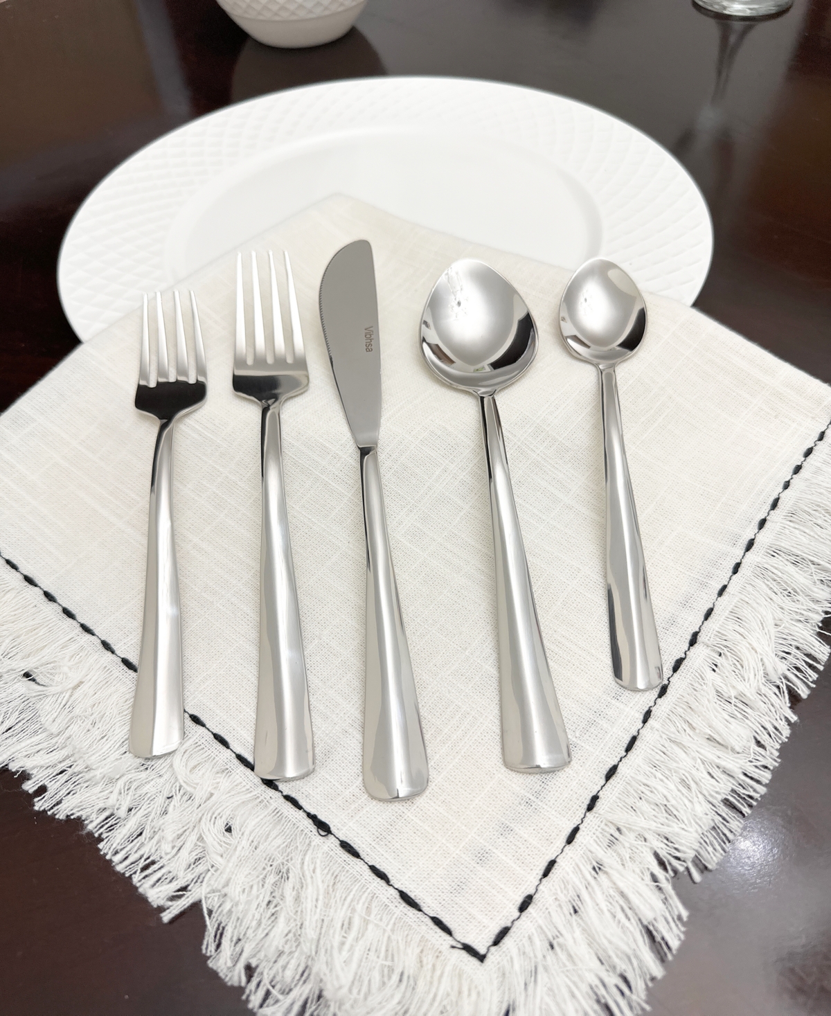 VIBHSA SWIRL 20-PC. FLATWARE SET, SERVING FOR 4 