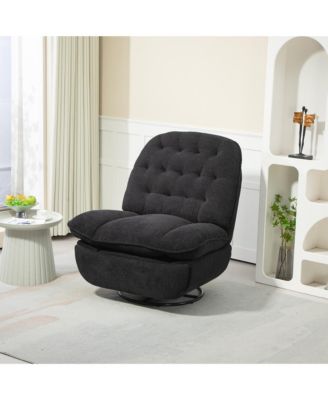 Recliner with 360 Swivel & Chenille Upholstery