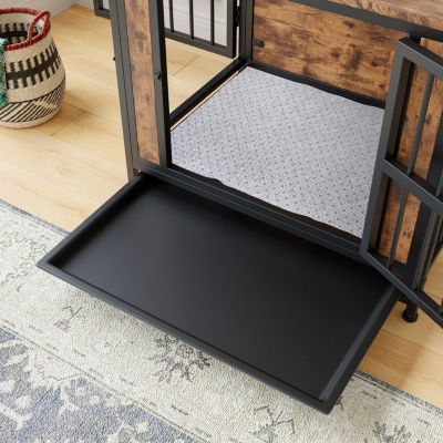 Rustic Brown Dog Crate Table (27.48)