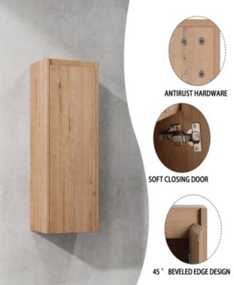 Modern Floating Bathroom Side Cabinet with Soft-Close Doors