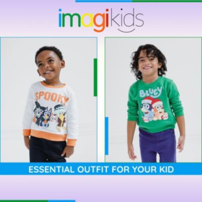 Boys Fleece Sweatshirt and Jogger Pants Outfit Set