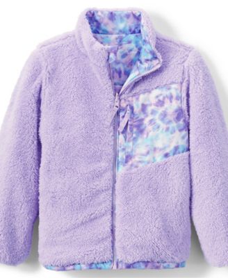 Girls Reversible Fleece Puffer Jacket