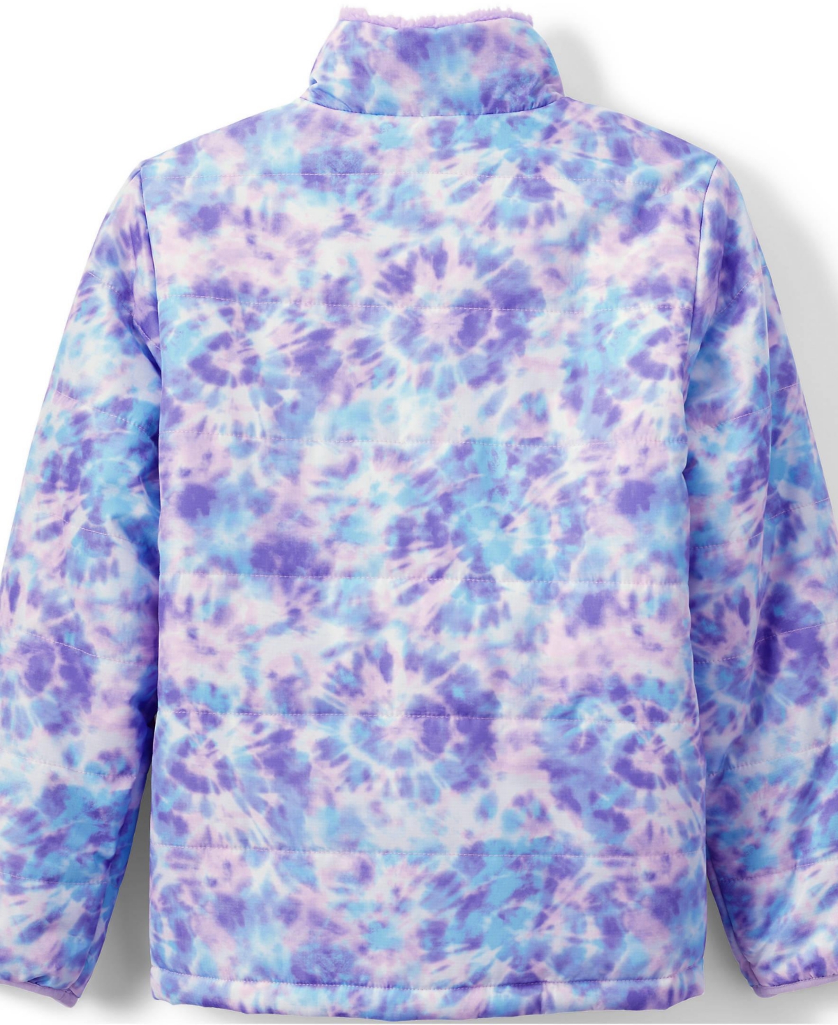 Lands' End Girls Reversible Fleece Puffer Jacket