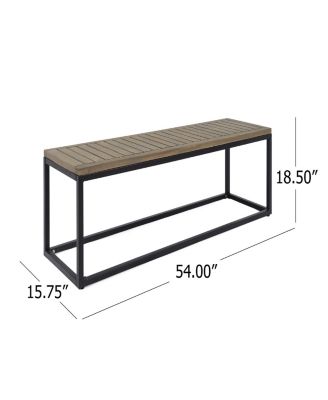 Modern Acacia Wood Bench: Elegance And Comfort For Your Outdoor Oasis