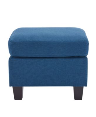 Springfield Navy Blue Ottoman: Contemporary Comfort and Versatile Style