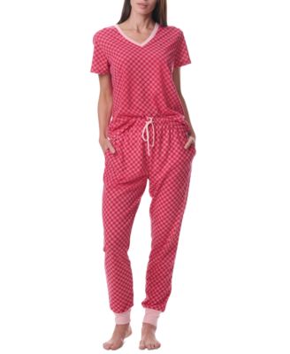 Tommy Hilfiger - Women's Printed Short-Sleeve Tee & Jogger Set