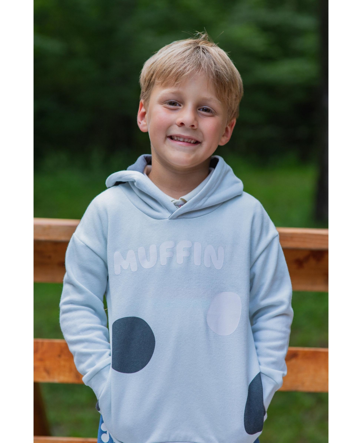 Bluey Toddler Boys Bingo Dad Mom Fleece Matching Family Cosplay Pullover Hoodie to - muffin