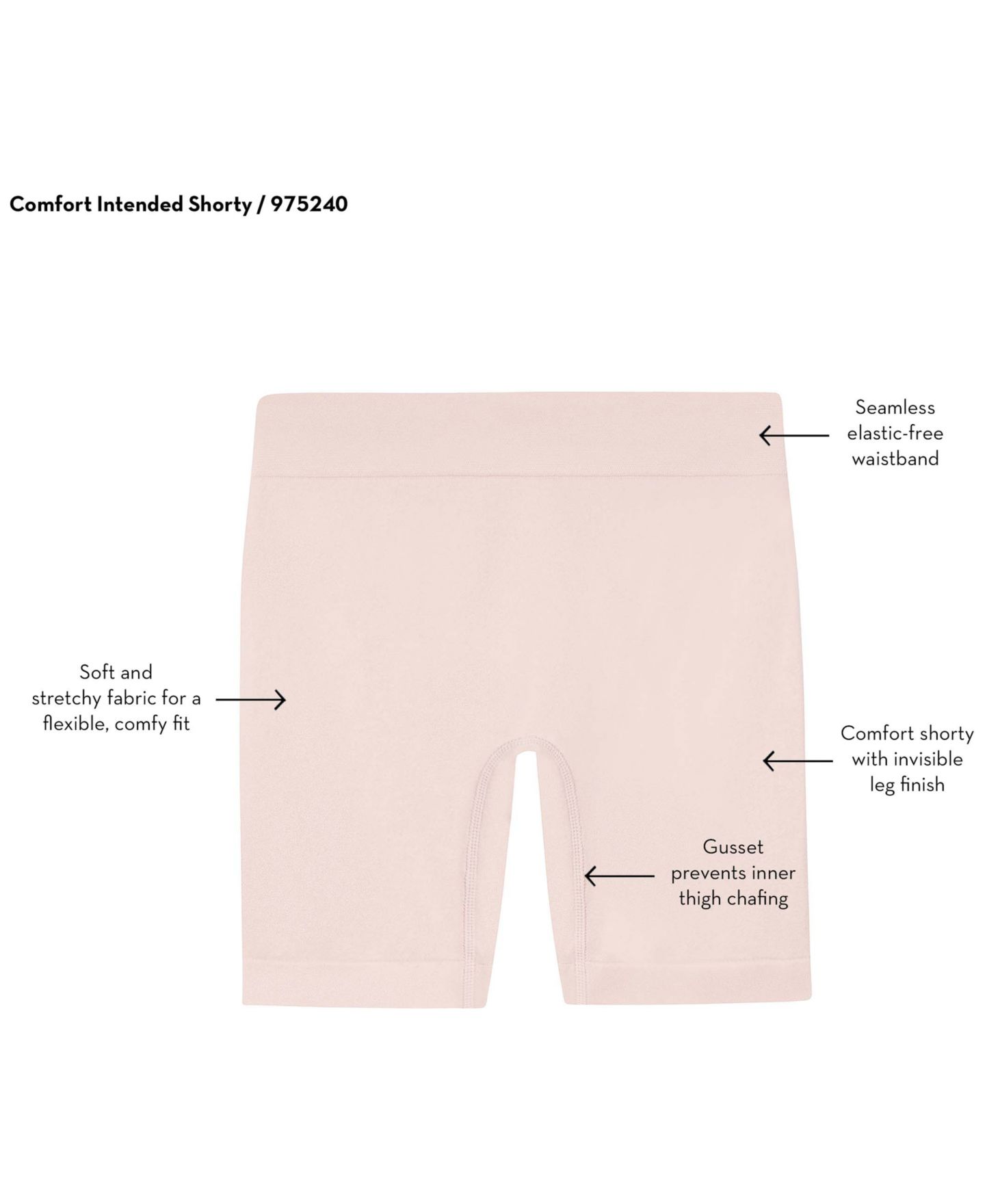 Женские шорты b.tempt'd Comfort Intended Slip Shorts 975240, цвет: Натуральный — фото 4