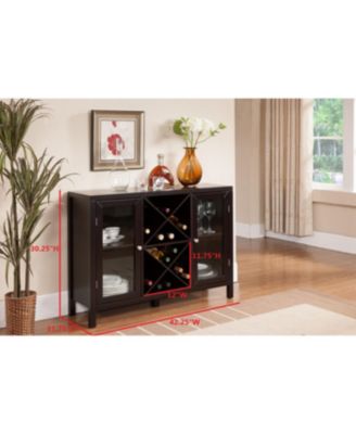 Wine Bar Cabinet for Liquor and Coffee Buffet, Sideboard with Storage Shelves for Dining Living Room Kitchen