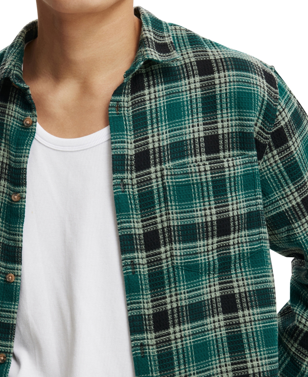 COTTON ON MEN'S BOSTON LONG SLEEVE SHIRT 