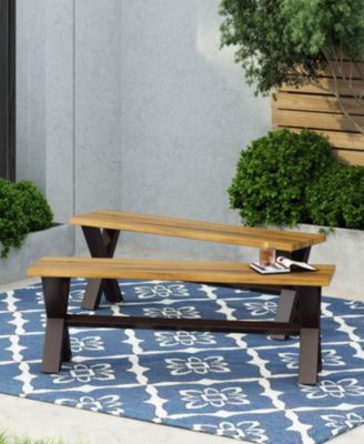 Streamdale Acacia Wood X-Cross Picnic Bench