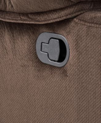 Recliner with Fabric and Cup Holders