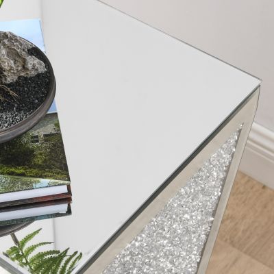 Crystal Diamond Inlaid Mirror Coffee Table