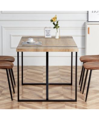 Streamdale Rustic Industrial Dining Table (55x31x30in