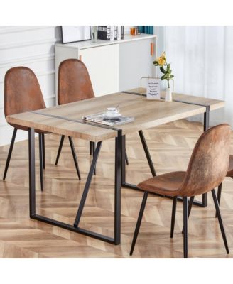 Streamdale Rustic Industrial Dining Table (55x31x30in