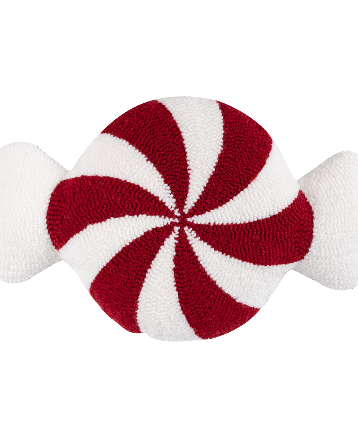 Levtex Nutcracker Candy Shaped Decorative Pillow, 12" X 20" In Red