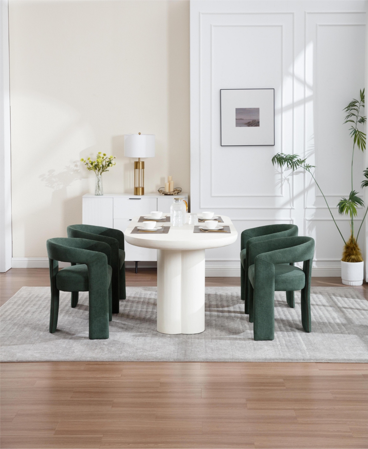 Streamdale Furniture Dining Chair Set of 2 green