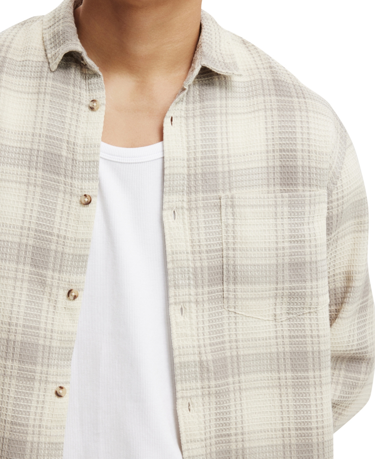 COTTON ON MEN'S BOSTON LONG SLEEVE SHIRT 