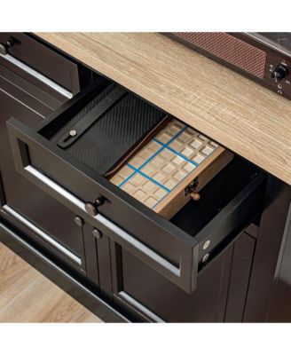 Sideboard Buffet Cabinet, Kitchen Cabinet, Coffee Bar Cabinet with 2 Drawers and Double Door Cupboard for Living Room, Entryway, Black