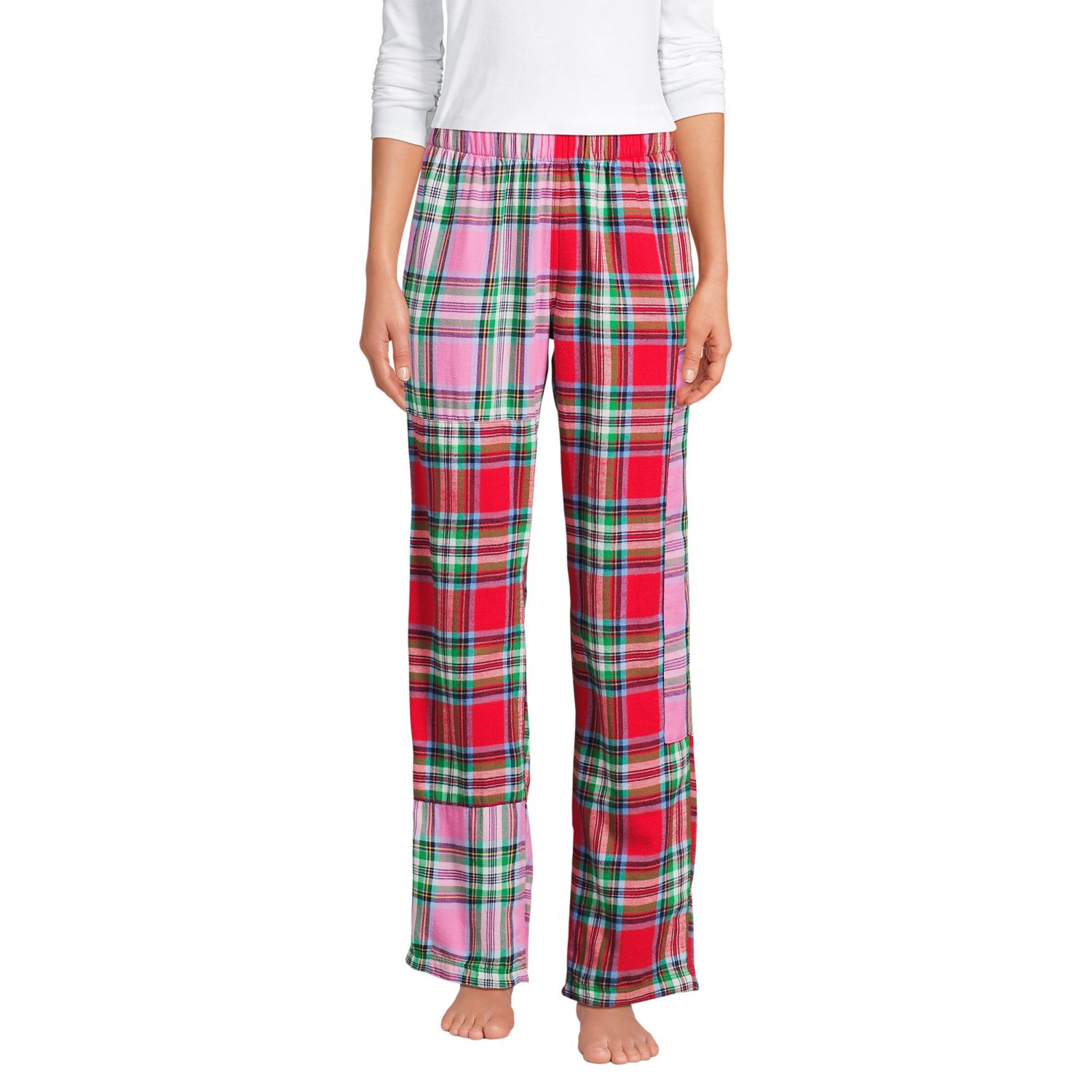Women's Flannel Patchwork Pajama Pants