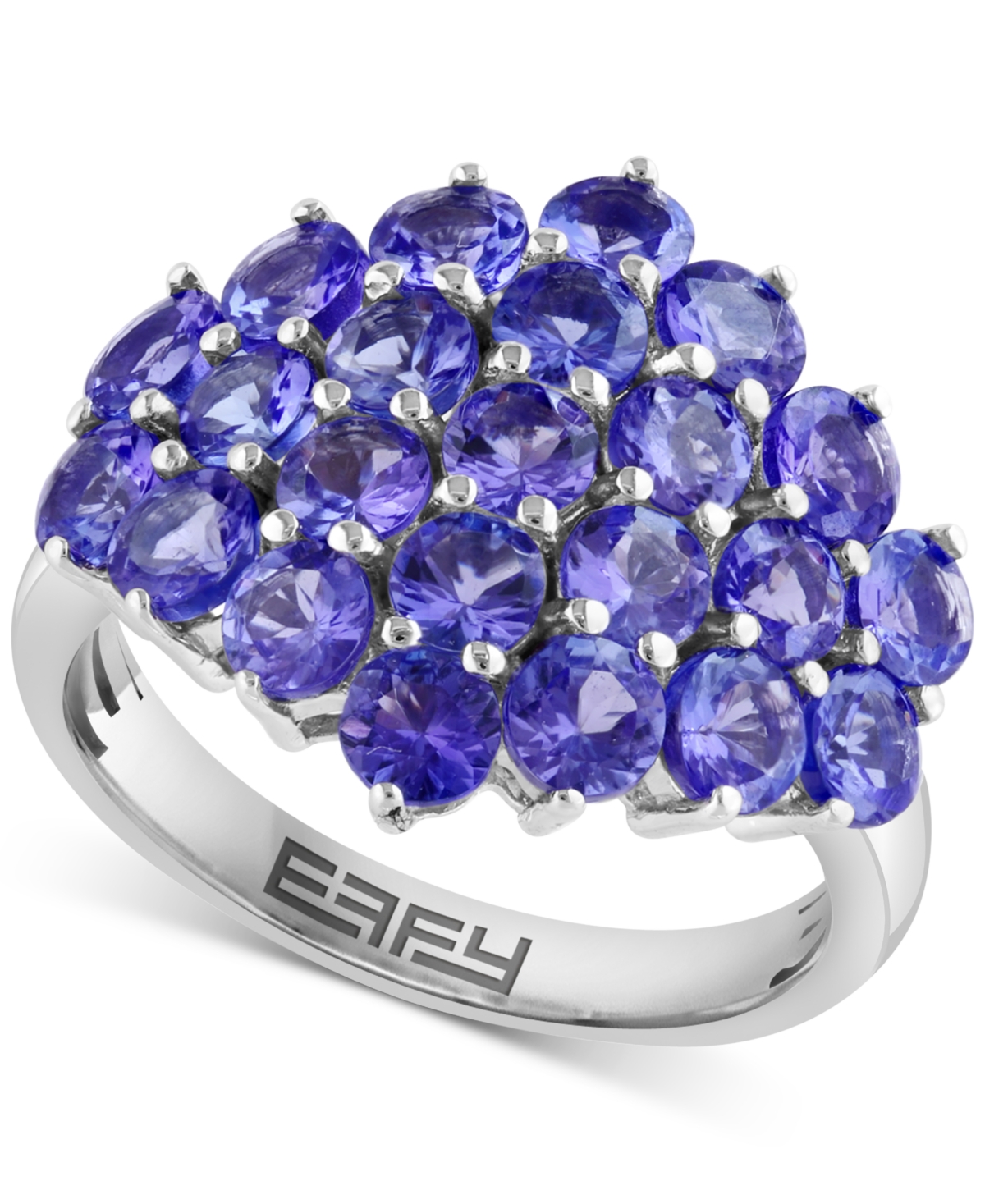 Effy Collection Tanzanite (3-1/4 Ct. T.w.) Ring In Sterling Silver In Tanzanite