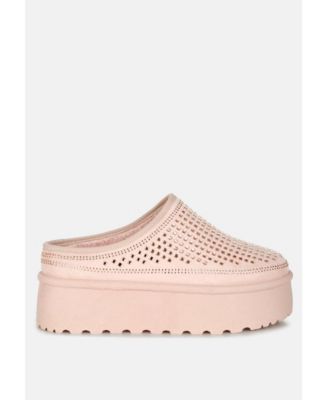 Kickles Rhinestones Embellished Platform Classic Slip-On