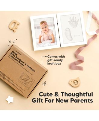 Rune Baby Hand and Footprint Kit Frame, Baby Shower Gifts for Girls, Boys, Newborn Baby Footprint Kit Makers