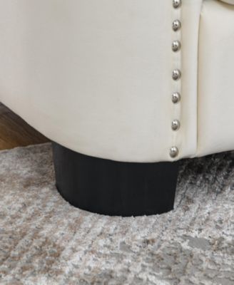 77" Velvet Tufted Backrest Sofa