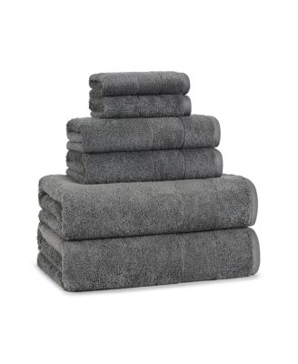Aston  and Arden Luxury Solid 6-Piece Bath Towel Set, 600 GSM, Soft 100% Turkish Cotton Bathroom Towels, Made in Turkey, 2 Bath Towels, 2 Hand Towels, 2 Washcloths