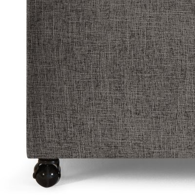 Streamdale Modern Ottoman with Storage and Wheels (Grey