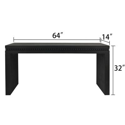 Wood Console Table/Desk with Beads