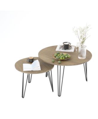 Streamdale 27.56" Round Nesting Coffee Table Set