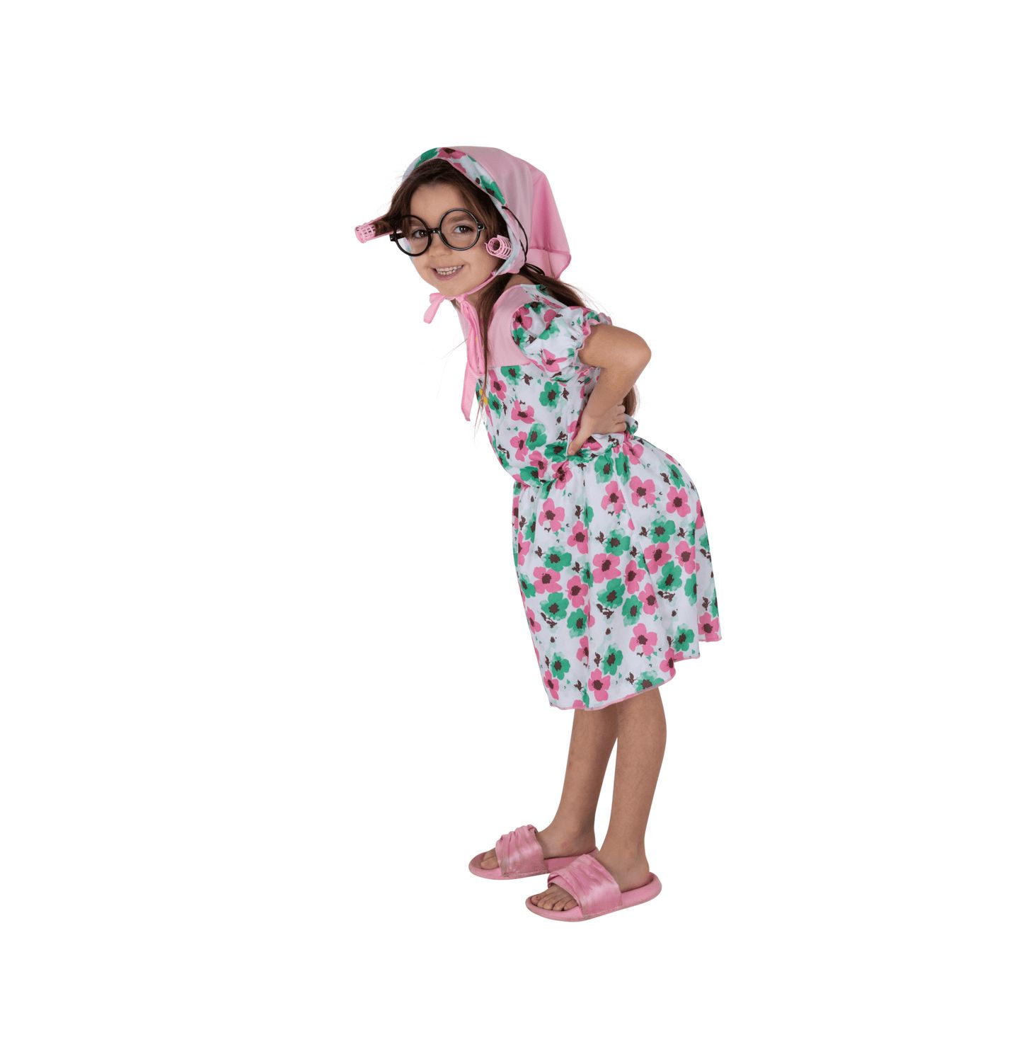 Dress Up America Floral Print Granny Costume Set - Toddlers Girls — фото 3
