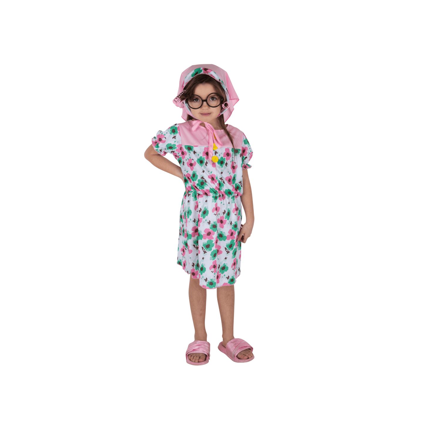 Dress Up America Floral Print Granny Costume Set - Toddlers Girls — фото 1