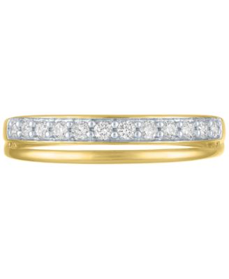 Lab-Grown Diamond Faux-Stack Ring (1/4 ct. t.w.) in 10k Yellow Gold