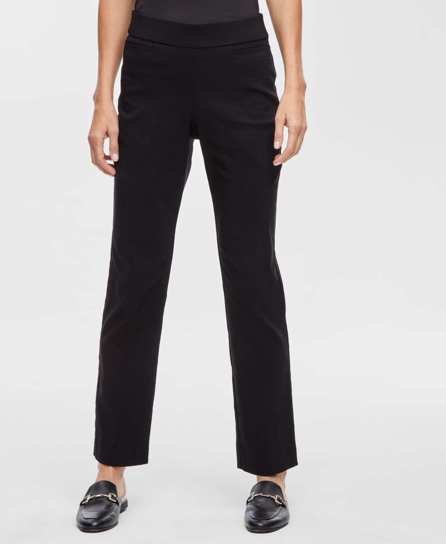 Women's Tummy Control Pull-On Slim-Leg Pants