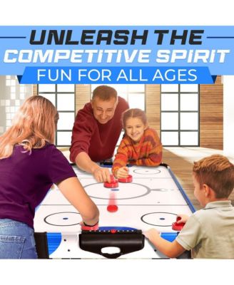 54" Air Hockey Table with Digital LED Scoreboard and 12V Fan Motor