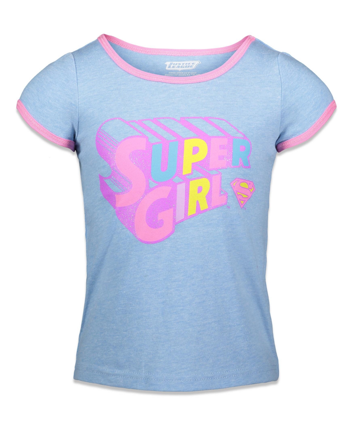 Dc Comics Toddler Girls Justice League 3 Pack T-Shirts - purple heather, b