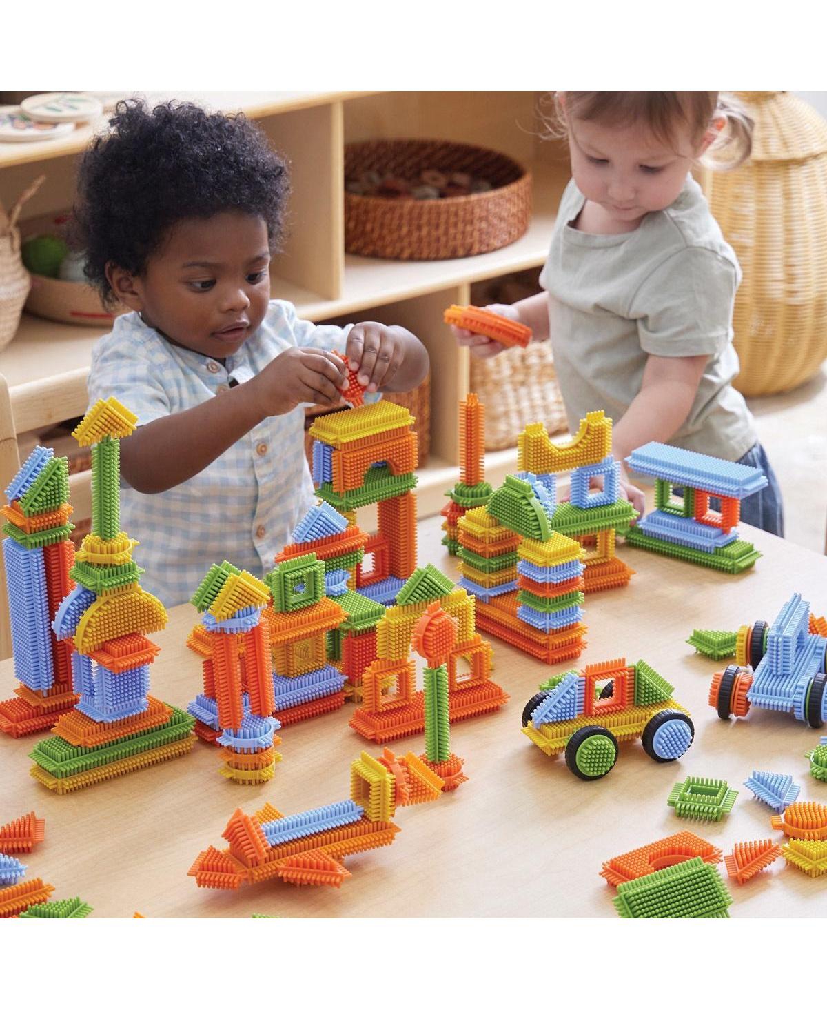 Kaplan Early Learning Snap and Stack Thistle Blocks - 160 Pieces - Assorted pre-pack