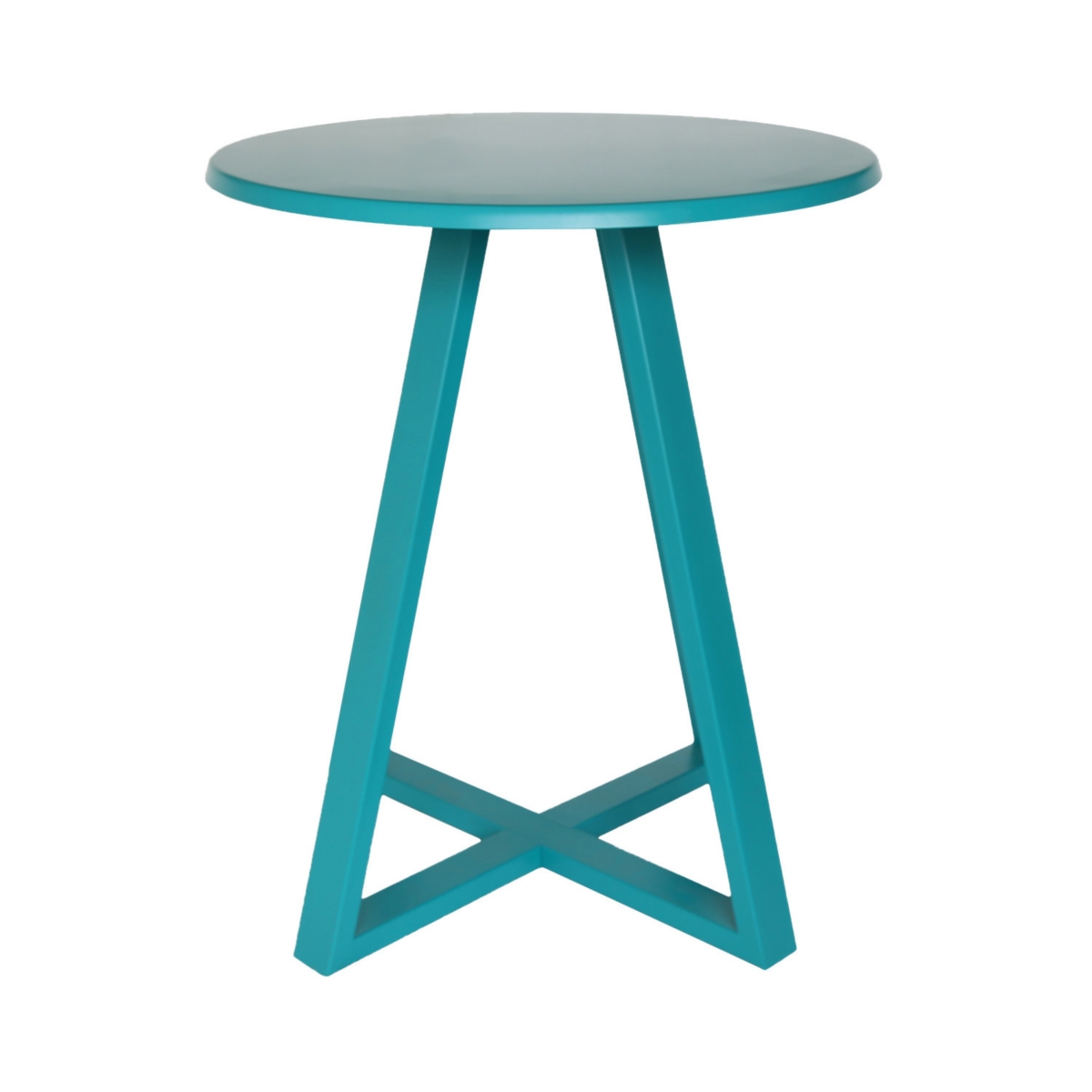 Streamdale Furniture ElegantBistro Set For Two: Durable Iron, Matte Finish - Teal