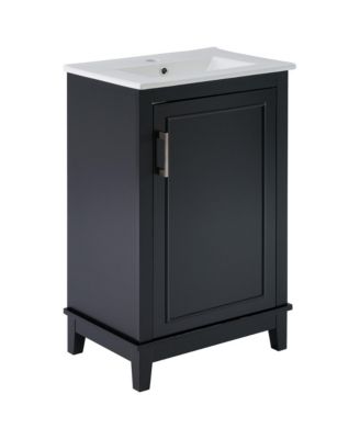Modern Bathroom Vanity with Ceramic Basin (20x15.5x33.3")