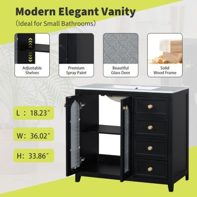 Streamdale 36" Vanity with Soft-Close Storage