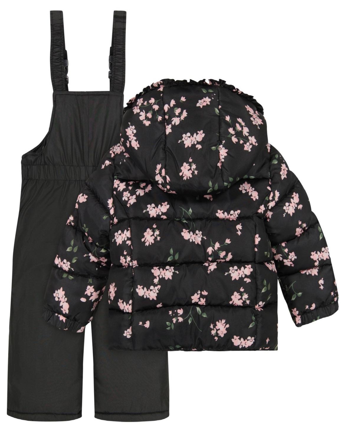 S Rothschild & Co Baby Girls Printed Puffer Snowsuit