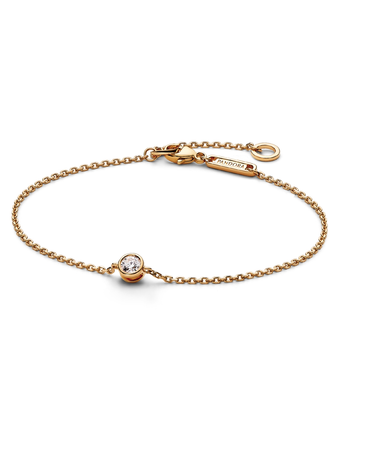 Era Lab-Grown Diamond Bezel Chain Bracelet - Gold